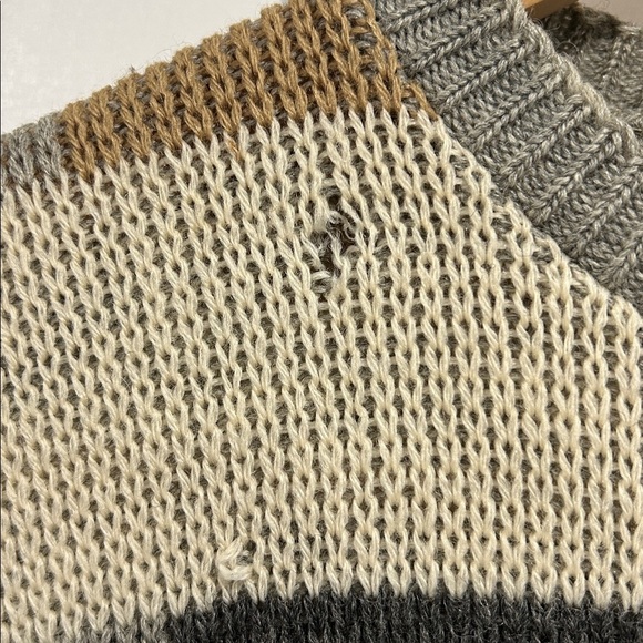 Vintage 60's 70's Jack Winter Wool Geometric Print Cardigan Sweater - Size 38/8 - Picture 6 of 7